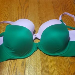 2 Victoria's Secret Lined Semi Demi Bras